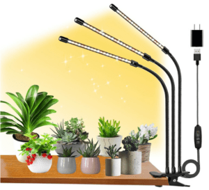 FRGROW Pflanzenlampe LED, Vollspektrum Pflanzenlicht für Zimmerpflanzen