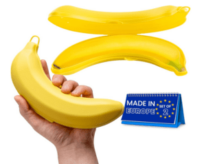 spar-home® Bananenbox 2er Set – Gelb Bananenbehalter