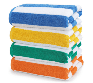 Utopia Towels 4er-Pack Strandtücher 76x152 cm, saugfähige Handtücher aus 100% Baumwolle (Blau,Gelb,Grün,Orange)