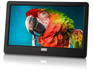 3. Tragbarer Mini Fernseher - August DA900D - 9 Zoll mit Akku - Portabler hochauflösender LCD TV mit DVB-T2 HD Tuner / EPG / Aufnahmefunktion (PVR) / Multimediaplayer / HDMI-In / USB / Kopfhöreranschluss 