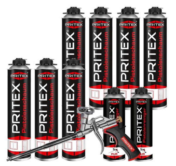 2k Pu Schaum: Bauschaum Set aus 6 x 750 ml